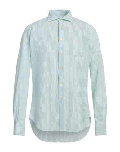 Alexingh Man Shirt Light Green Size 19 Cotton, Elastane