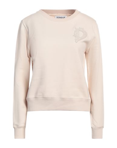 Dondup Woman Sweatshirt Beige Size S Cotton, Elastane