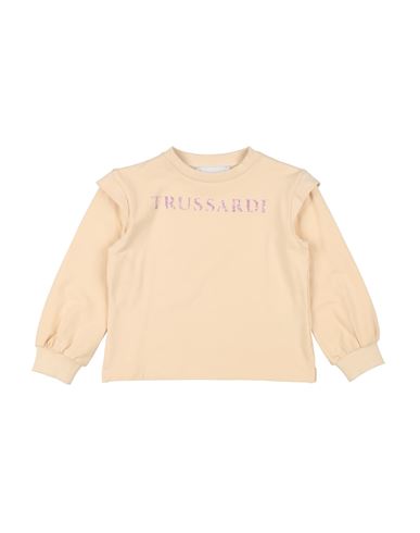 Trussardi Junior Babies'  Toddler Girl Sweatshirt Beige Size 6 Cotton, Elastane