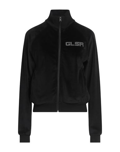 Glsr Woman Sweatshirt Black Size S Cotton, Polyester