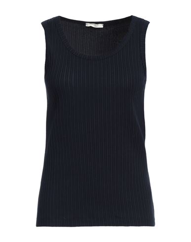 Shop Circolo 1901 Woman Tank Top Midnight Blue Size L Cotton, Elastane