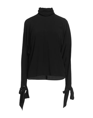 Jucca Woman Top Black Size 8 Acetate, Silk