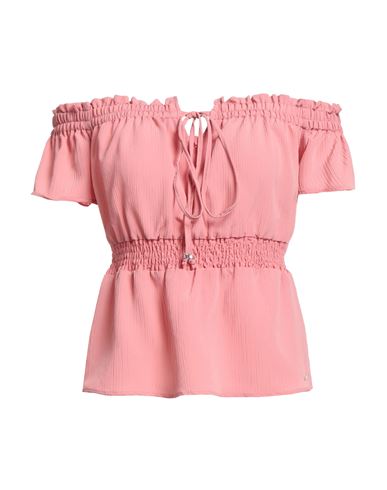 Guess Woman Top Blush Size L Polyester In Pink