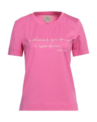 Alessia Santi Woman T-shirt Fuchsia Size 1 Cotton In Pink