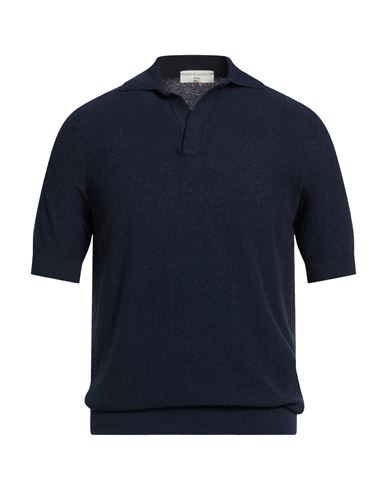 Filippo De Laurentiis Man Polo Shirt Midnight Blue Size 44 Cotton, Polyamide In Blue