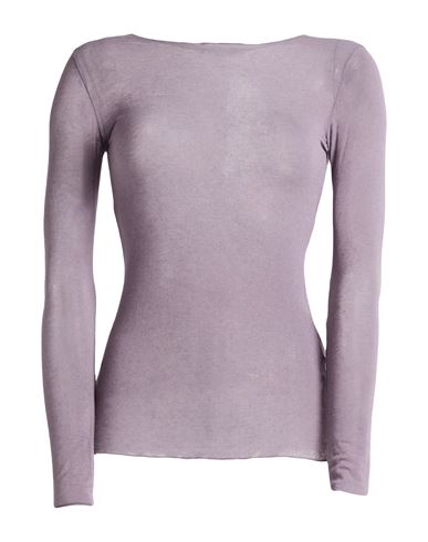 Alpha Studio Woman T-shirt Mauve Size 12 Viscose, Polyamide, Cashmere, Elastane
