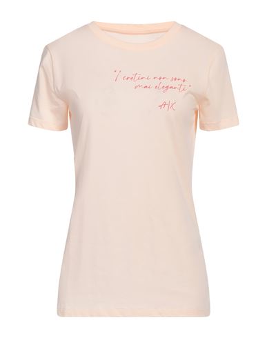 Armani Exchange Woman T-shirt Blush Size L Cotton