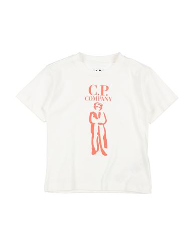 C.p. Company Undersixteen C. P. Company Undersixteen Toddler Boy T-shirt Off White Size 6 Cotton, Elastane