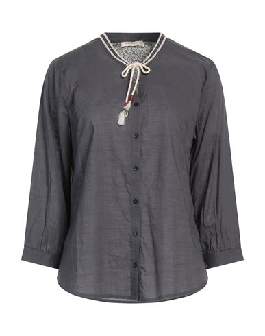 Maison Scotch Woman Shirt Lead Size 4 Cotton