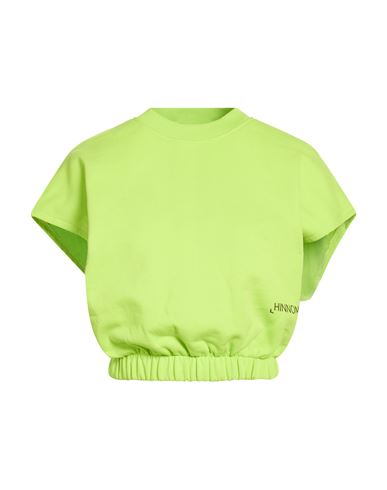Hinnominate Woman Sweatshirt Lime Green Size Xs Cotton, Elastane In Green