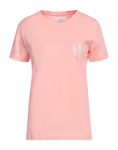 Armani Exchange Woman T-shirt Pink Size L Cotton