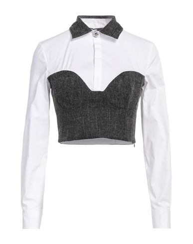 DIVEDIVINE DIVEDIVINE WOMAN TOP WHITE SIZE 8 POLYESTER, WOOL, ELASTANE 