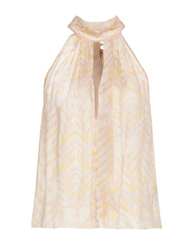 Patrizia Pepe Woman Top Pastel Yellow Size 8 Viscose In Multi