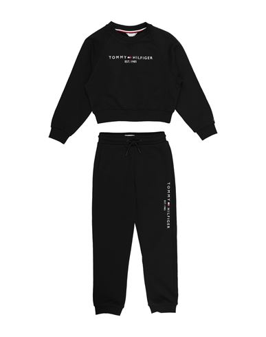Tommy Hilfiger Toddler Boy Tracksuit Black Size 6 Cotton, Polyester In Black