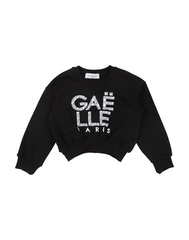 Gaelle Paris Babies' Gaëlle Paris Toddler Girl Sweatshirt Black Size 4 Cotton, Elastane