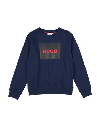 Hugo Boss Hugo Toddler Boy Sweatshirt Navy Size 6 Cotton, Polyester In Blue