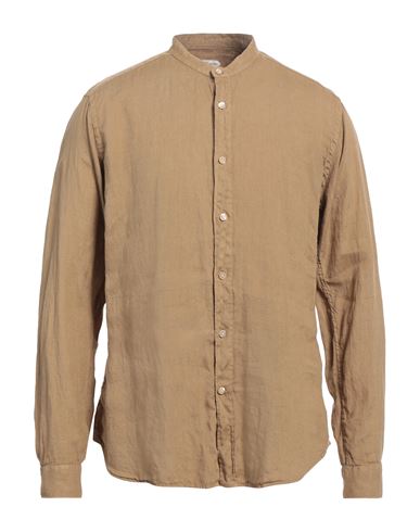 Guglielminotti Man Shirt Beige Size L Linen