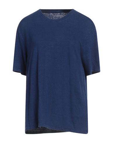 Majestic Filatures Woman T-shirt Blue Size 1 Linen, Cotton