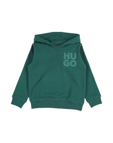 Hugo Boss Hugo Toddler Boy Sweatshirt Dark Green Size 6 Cotton, Polyester, Elastane In Green