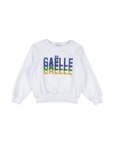 Gaelle Paris Babies' Gaëlle Paris Toddler Girl Sweatshirt White Size 4 Cotton, Elastane