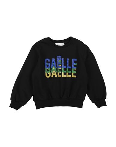 Gaelle Paris Babies' Gaëlle Paris Toddler Girl Sweatshirt Black Size 4 Cotton, Elastane