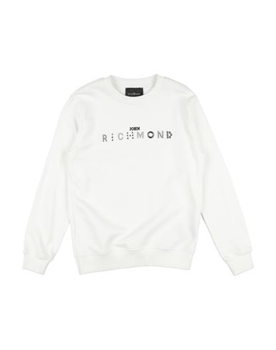 John Richmond Toddler Boy Sweatshirt White Size 5 Cotton, Polyester In White