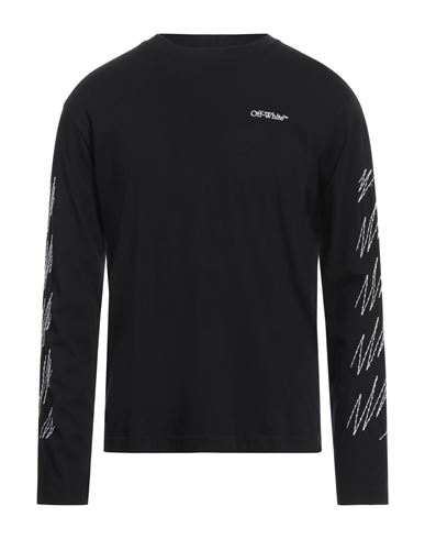 Off-white Man T-shirt Black Size L Cotton, Polyester