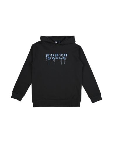 North Sails Toddler Boy Sweatshirt Black Size 6 Cotton, Polyester In Black