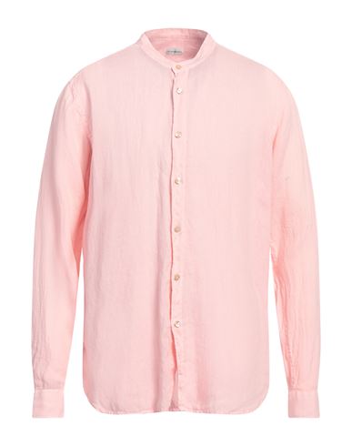 Guglielminotti Man Shirt Pink Size Xl Linen