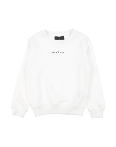 John Richmond Toddler Boy Sweatshirt White Size 5 Cotton, Polyester In White