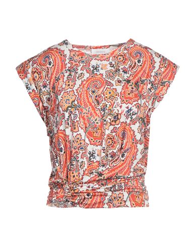Rabanne Woman Top Brick Size 6 Viscose, Elastane