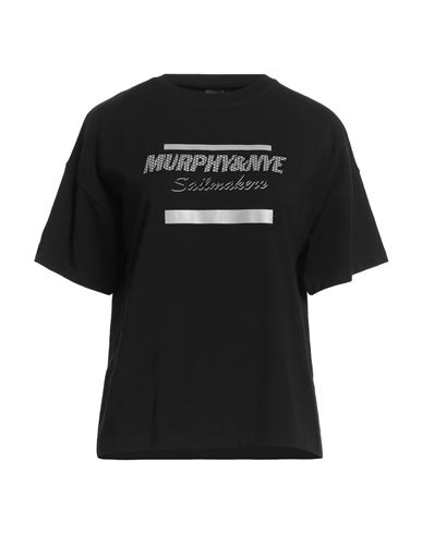 Murphy & Nye Woman T-shirt Black Size S Cotton, Elastane