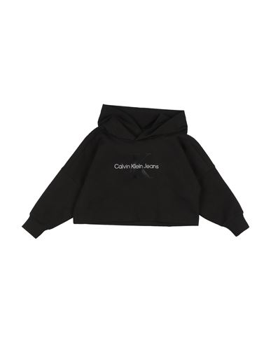 Calvin Klein Jeans Est.1978 Calvin Klein Jeans Toddler Girl Sweatshirt Black Size 6 Cotton, Recycled Polyester, Elastane In Black