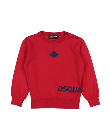 Dsquared2 Red Sweater For Baby Boy With Logo In Red