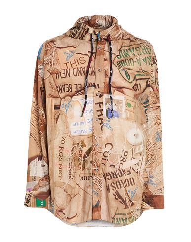 Vivienne Westwood Man Shirt Sand Size 40 Cotton, Viscose, Polyester, Polyamide, Elastane