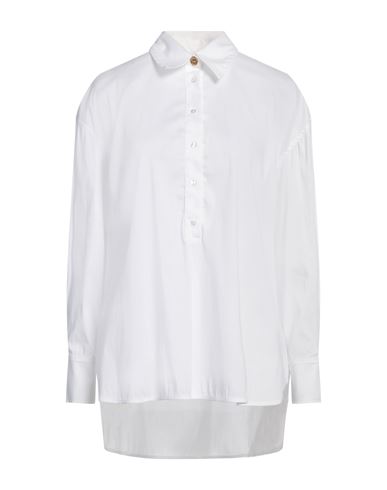 Twinset Archive Woman Top White Size 2 Cotton, Polyamide, Elastane In White