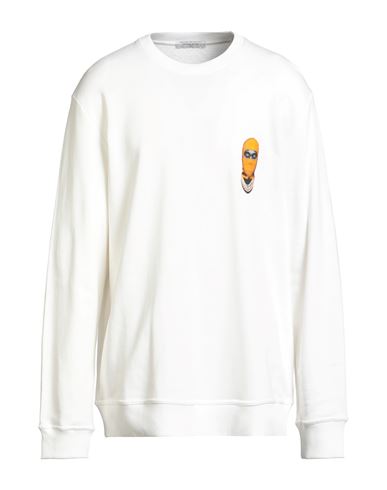 Ih Nom Uh Nit Man Sweatshirt Off White Size Xxl Cotton, Elastane