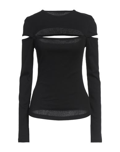 Helmut Lang Woman T-shirt Black Size M Cotton