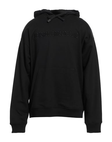 Shop Versace Jeans Couture Man Sweatshirt Black Size M Cotton, Elastane