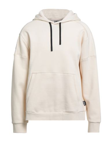 Ea7 Man Sweatshirt Ivory Size 3xl Cotton, Polyester, Elastane In Neutral