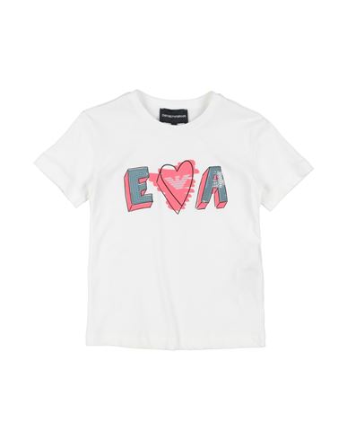 Emporio Armani Toddler Girl T-shirt White Size 7 Cotton