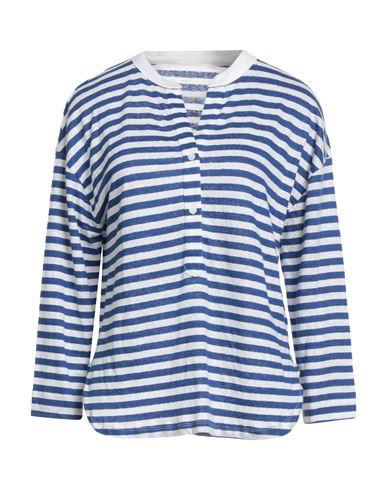 Majestic Filatures Woman T-shirt Blue Size 1 Linen, Elastane