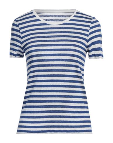Majestic Filatures Woman T-shirt Blue Size 1 Linen, Elastane