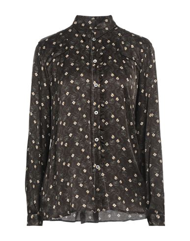 High Use Woman Shirt Dark Brown Size 10 Rayon, Silk