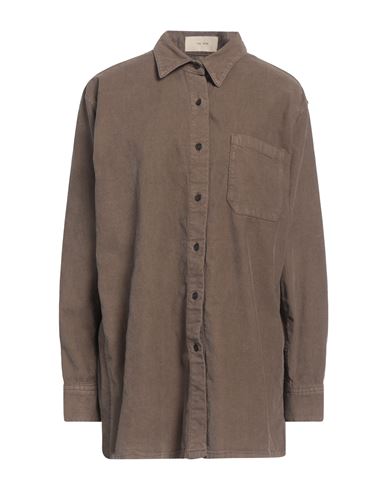 The Row Woman Shirt Khaki Size S Cotton, Elastane