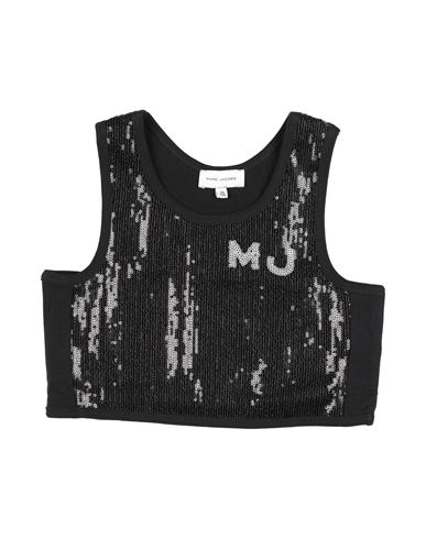 Marc Jacobs Babies'  Toddler Girl Top Black Size 4 Polyester, Cotton