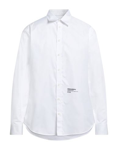 Dsquared2 D2 Headquarter Dropped Shoulder Shirt In White