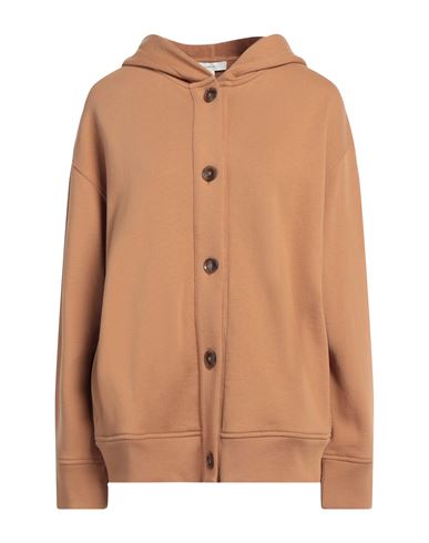 Vince . Woman Sweatshirt Camel Size S Cotton