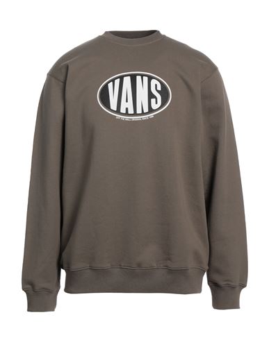 Vans Man Sweatshirt Khaki Size L Cotton