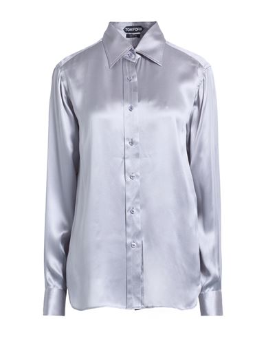 Tom Ford Woman Shirt Grey Size 4 Silk In Gray